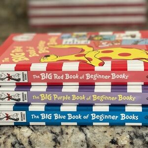 Dr. Seuss Big Beginner Books Set - Red, Purple, Blue